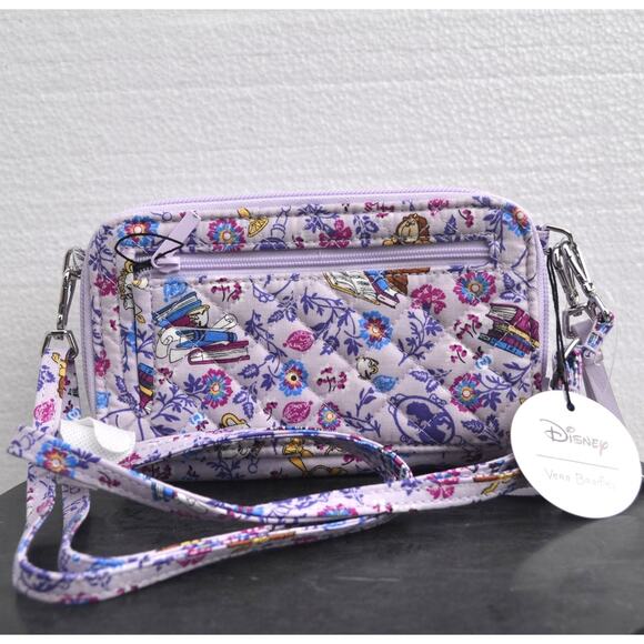 Vera Bradley Handbags - Disney Vera Bradley Beauty and the Beast Crossbody Lavender Quilted